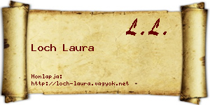 Loch Laura névjegykártya